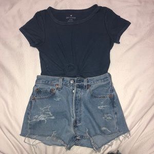 American eagle Blue soft and sexy shirt